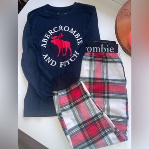 Boys Abercrombie kids pajama pant and shirt set